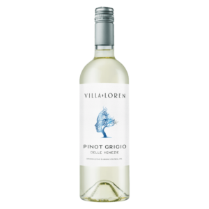 Witte wijn van Pinot Grigio druif uit Veneto Italië, lichte wijn met appel en limoen, verfrissende Italiaanse wijn.