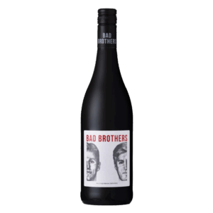 Argentijnse wijn met modern etiket, Bad Brothers Tinto met tweekoppig label en volle rode wijn met stevige body