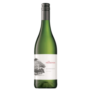 Witte wijn van Sauvignon Blanc druif uit Zuid-Afrika, levendige wijn met citrus en groene tonen, frisse witte wijn.