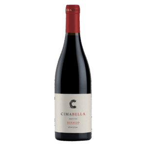 Spaanse wijn van Mencía uit Bierzo, Cimabella met rood capsule en verfijnde rode wijn uit het noorden van Spanje