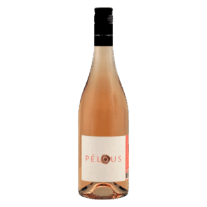 Rosé wijn uit Zuid-Frankrijk, wijn van Pélois in slanke fles met licht etiket en zachte kleur, zomerse wijn