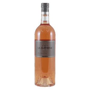 Rosé wijn uit Bandol Frankrijk, wijn van Mourvèdre druif in stijlvolle fles, Domaine La Suffrène wijn