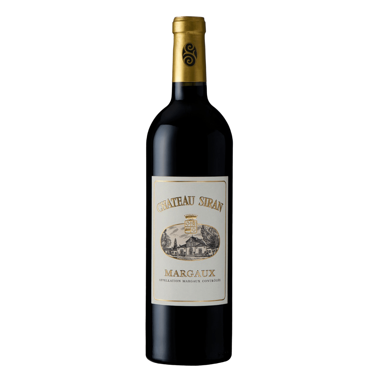 Franse wijn uit Margaux Bordeaux, Château Siran met klassiek etiket en verfijnde rode wijn met structuur en elegantie