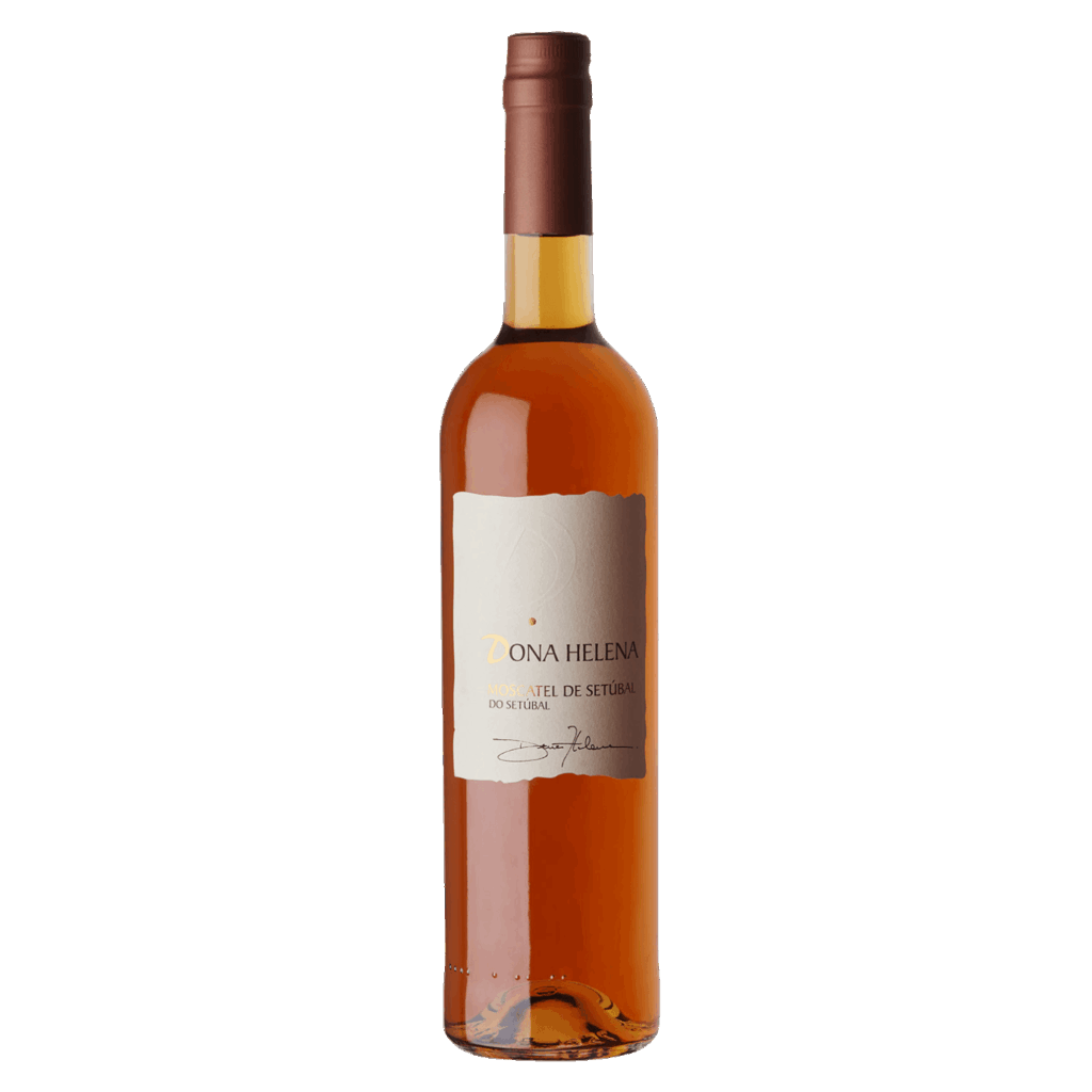 Dona Helena Moscatel wijn uit Setúbal Portugal – zoete dessertwijn met amberkleur en rijke aroma’s