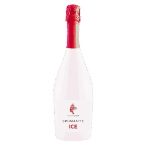 Mousserende wijn uit Italië, Villa Moresca Spumante Ice in witte fles met rode dop en frisse uitstraling