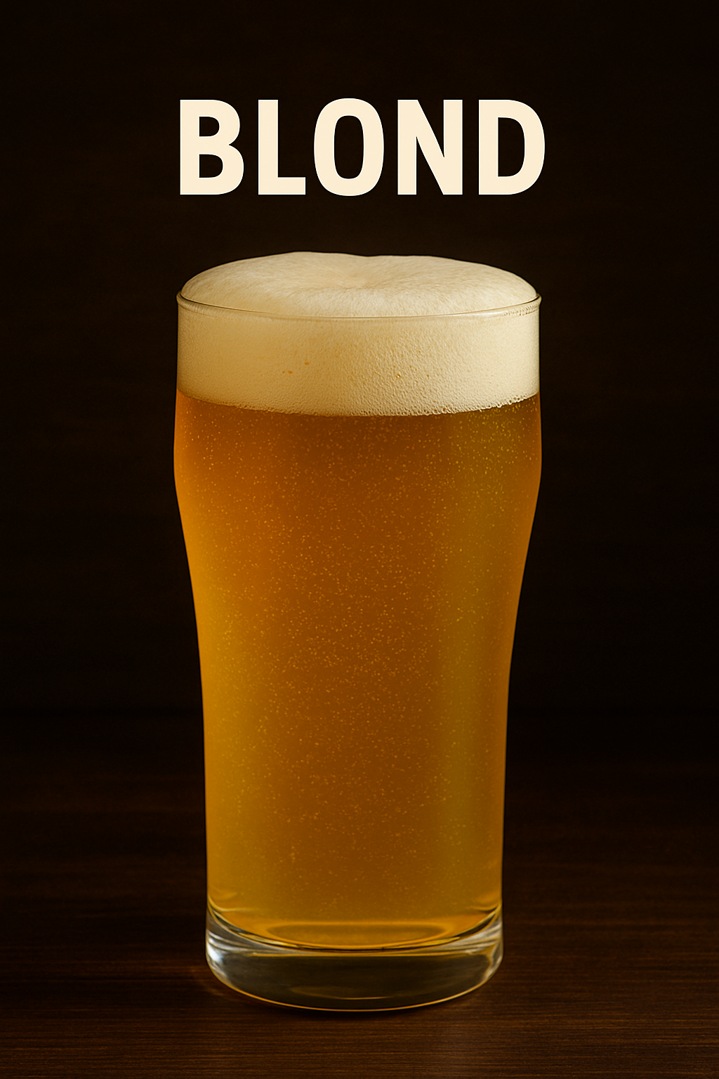 Glas Blond Bier