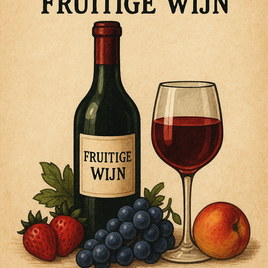 een glas fruitige wijn naast een glas wijn