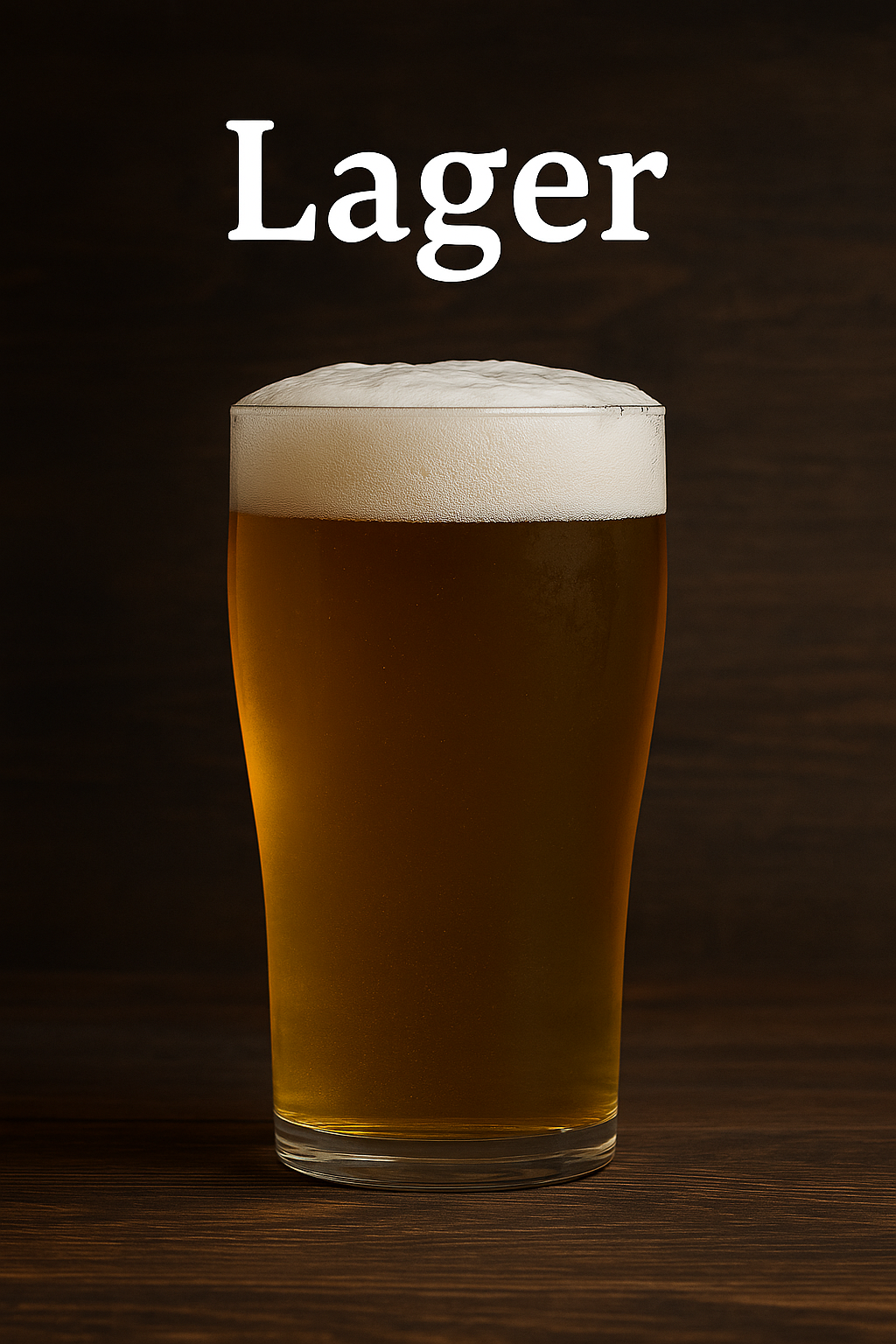 Glas Lager Bier