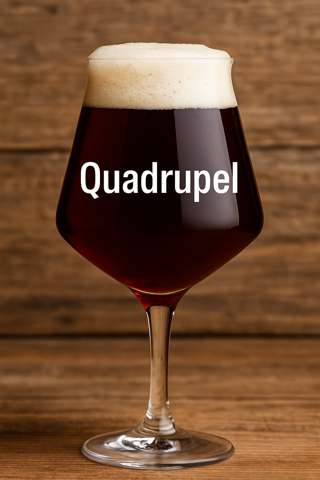 Glas Quadrupel Bier