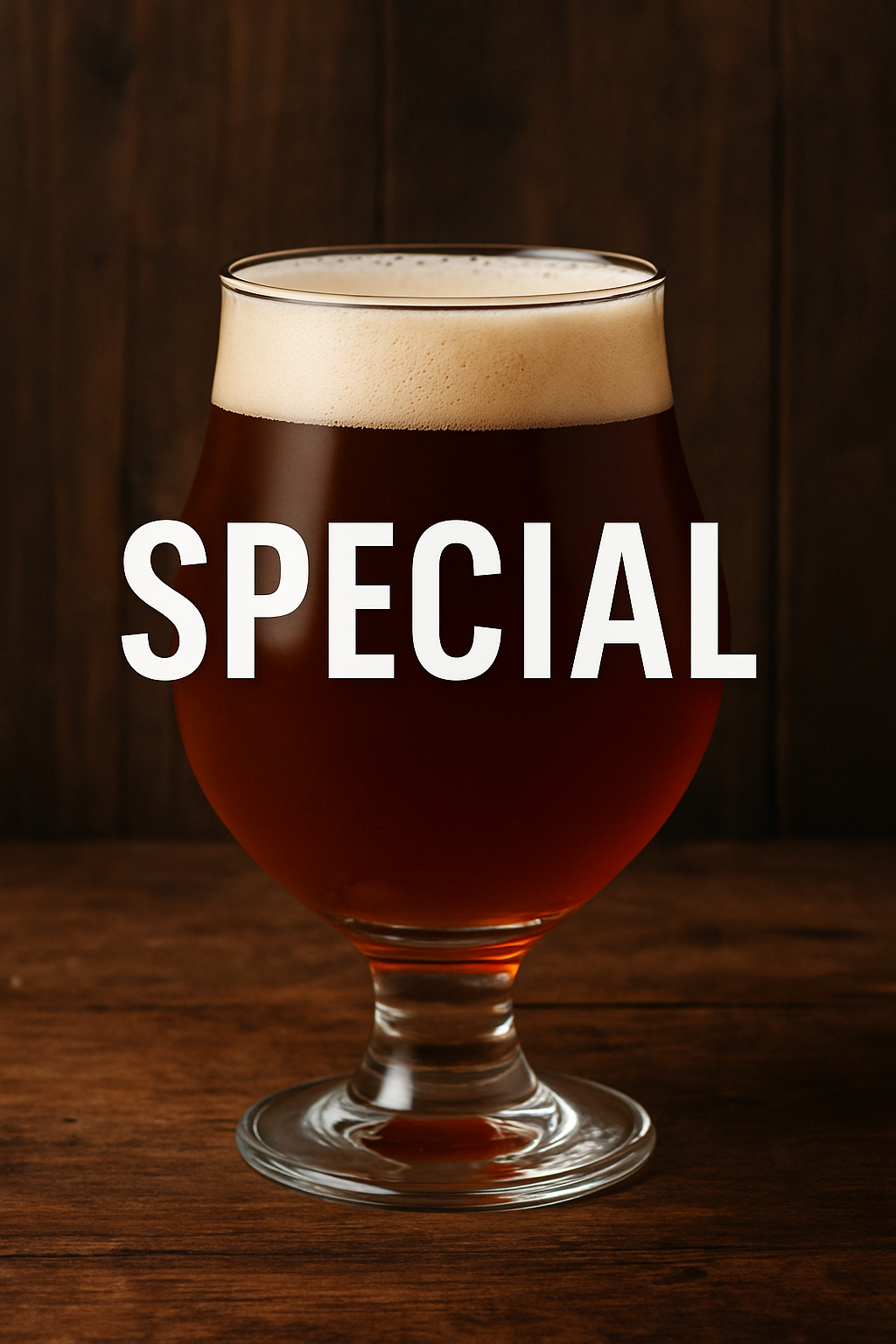 Glas Special Bier
