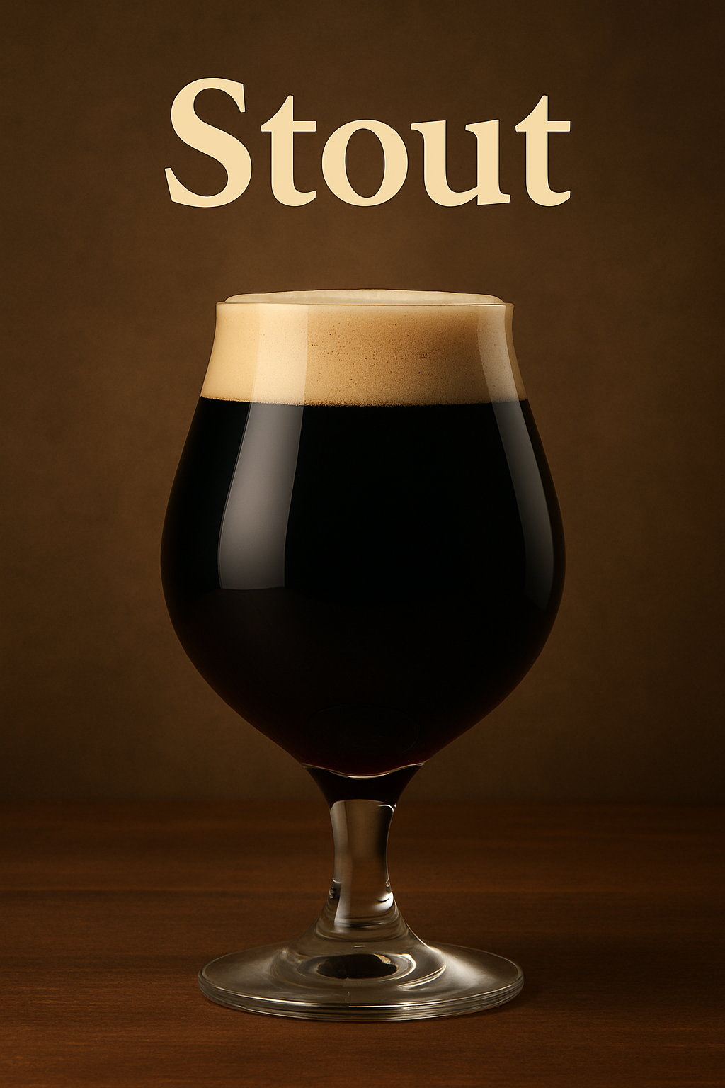 Glas Stout bier