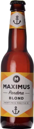 Goudkleurige fles Op & Top van Brouwerij de Molen. Pale ale bier met citrusachtige hop en doordrinkbaar karakter.