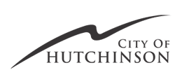 A black and white logo for the city of hutchinson