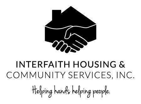 The logo for interfaith housing and community services , inc . helping hands helping people.