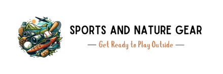 Logo: collage of outdoor gear next to 