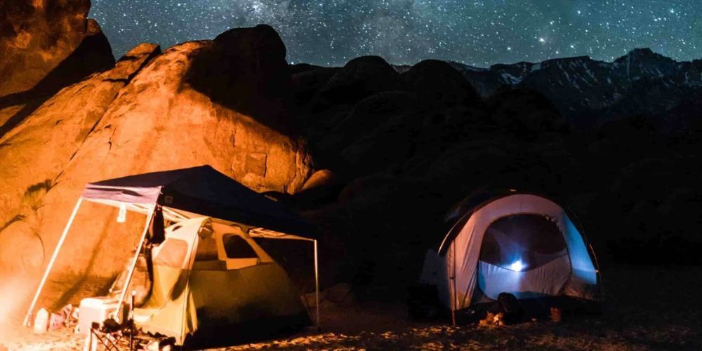 Scenic camping spot in Alabama's state park