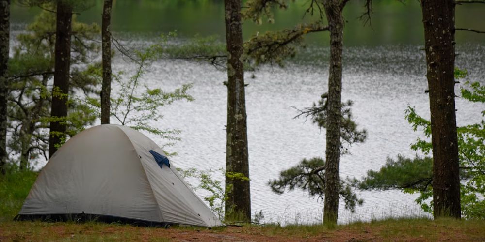 Beachside camping at Cape Cod National Seashore