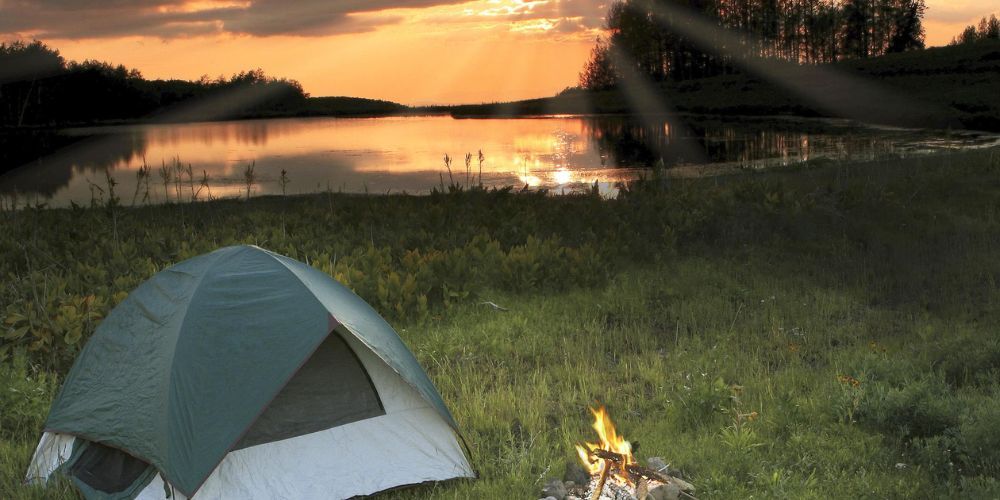 Riverside camping at Tishomingo State Park