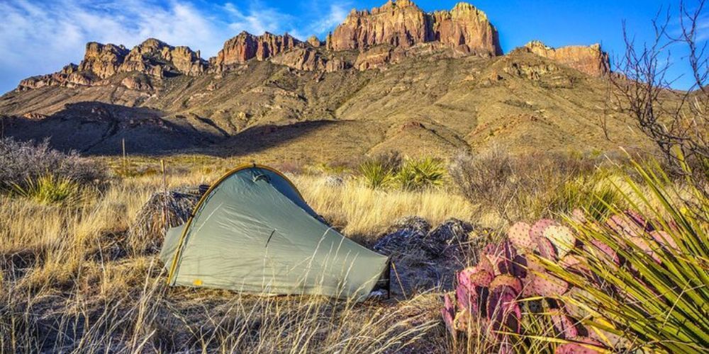 Camping at Enchanted Rock State Natural Area in Texas