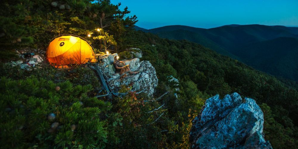 Camping at Grayson Highlands State Park in Virginia