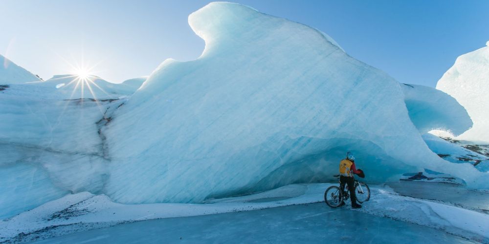 Biking through Alaskan coastal routes