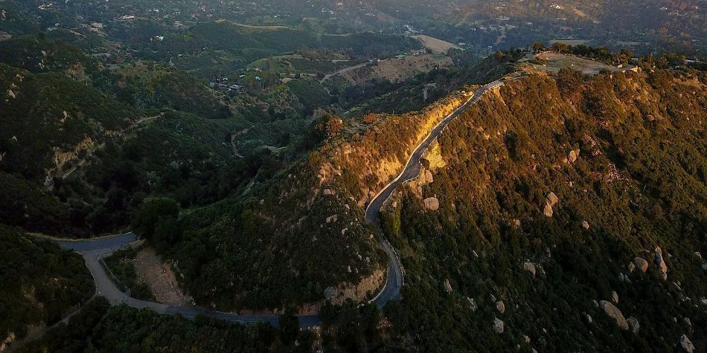 Biking through California's mountain trails