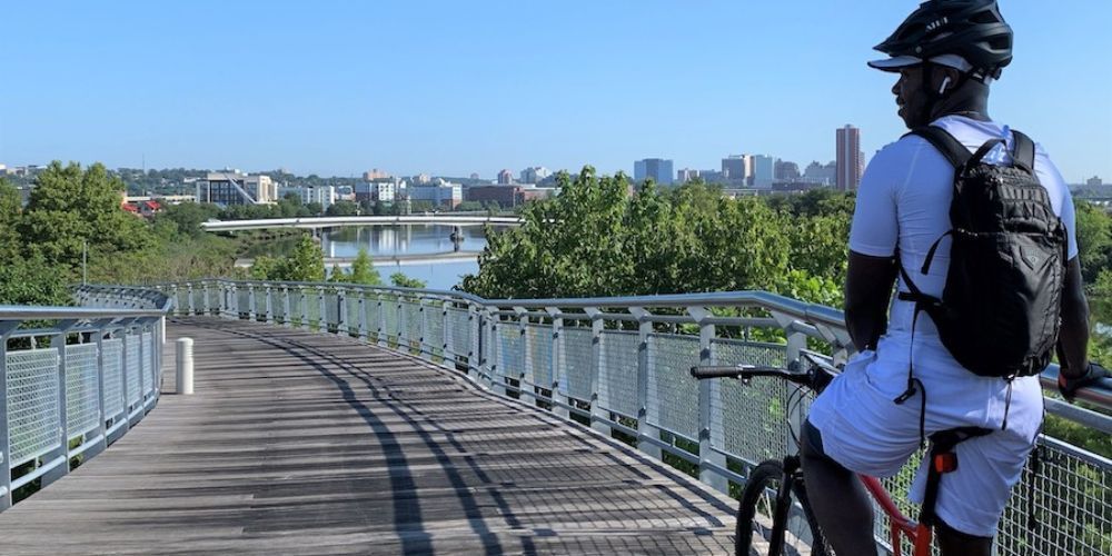 Biking through Delaware's scenic countryside