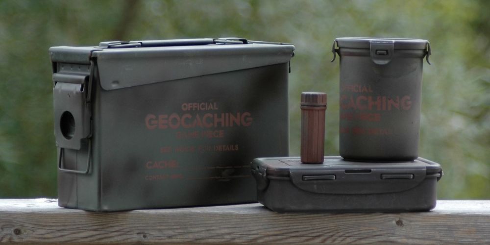 different geocaching containers