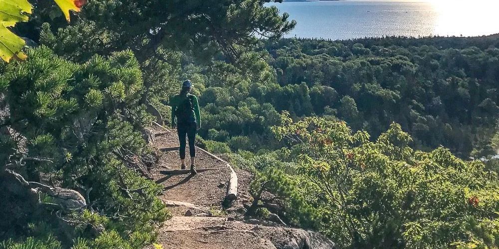 hiking in Maine