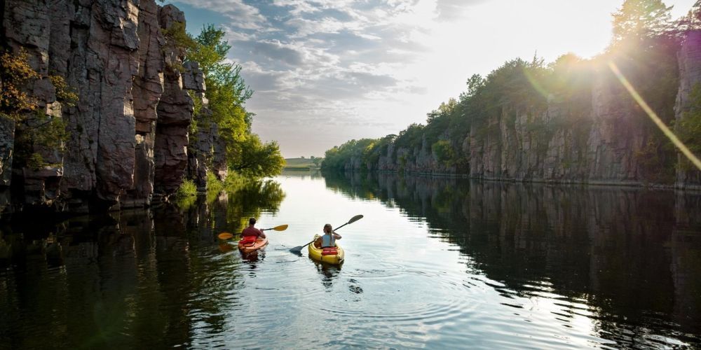 kayaking in south-dakota