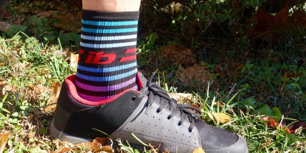 colorful men's mountain biking socks