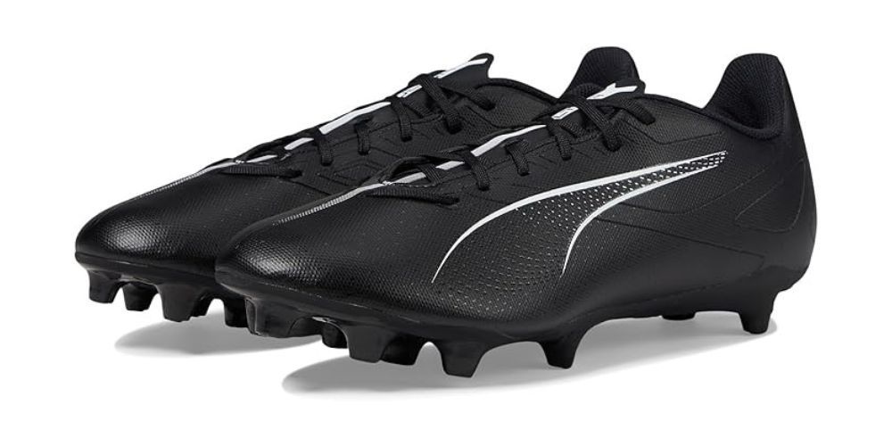 Athlete wearing Puma soccer cleats