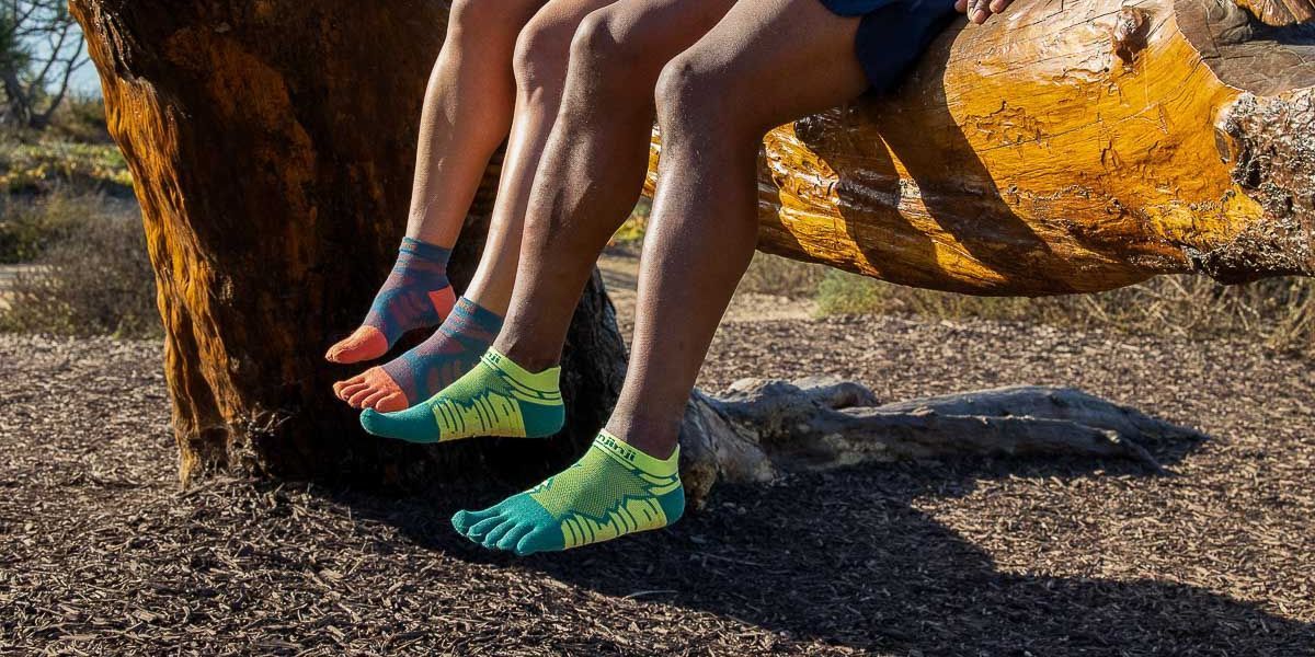 colorful trail running socks