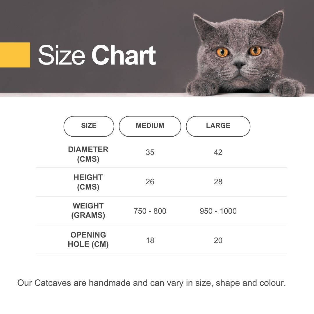 Cat Cave Size Chart