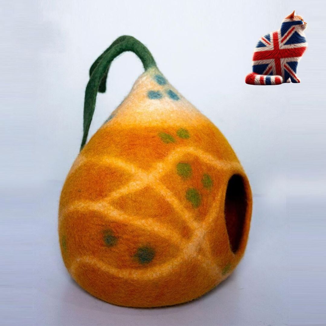 holiday-themed cat cave