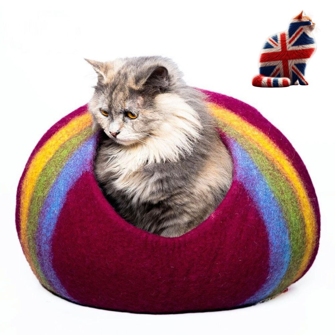 wool cat cave for Maine Coons