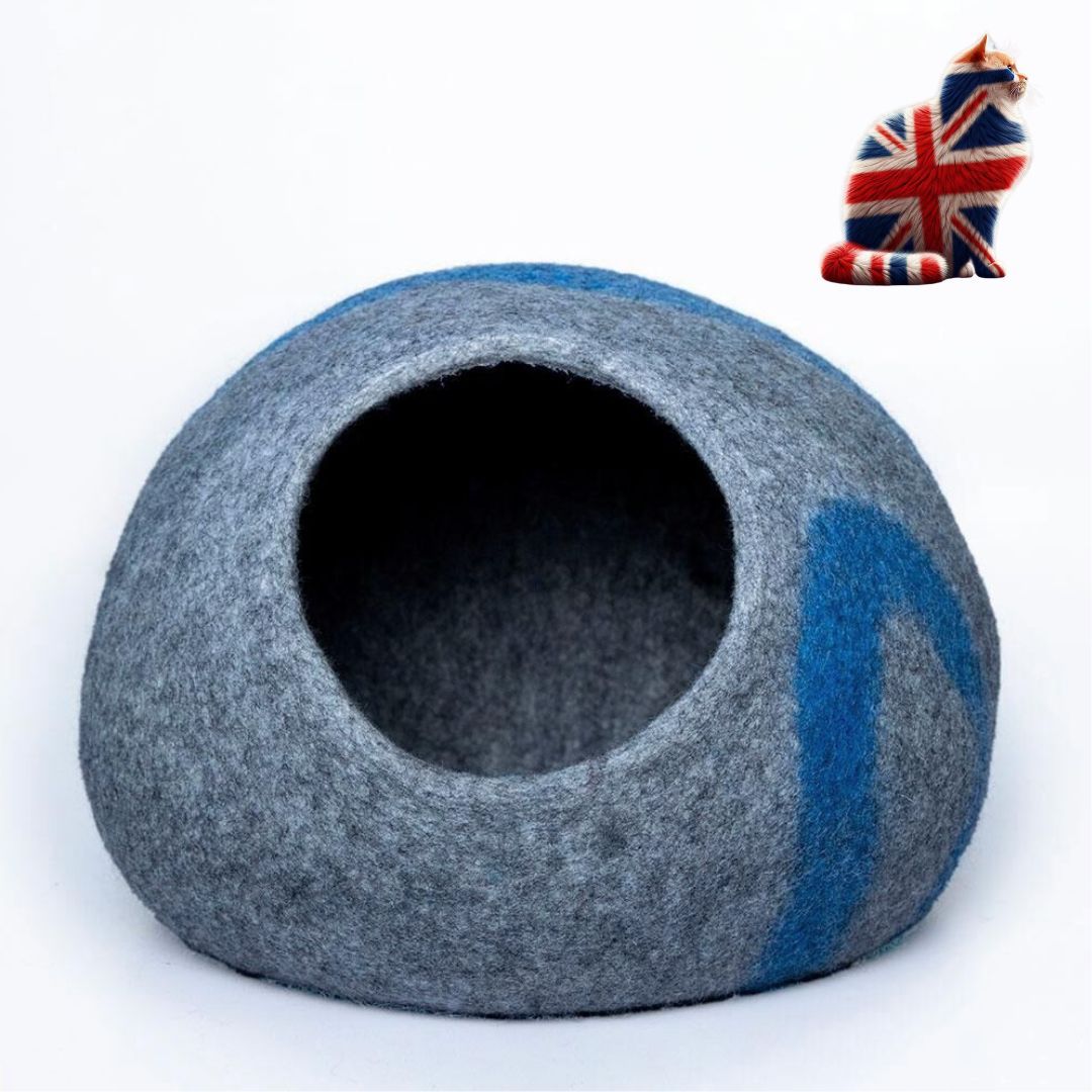 scandinavian style felt cat cave