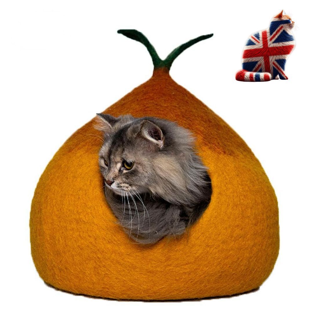 large cat cave bed with unique design