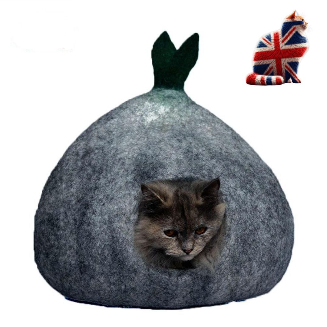 handcrafted stylish cat cave