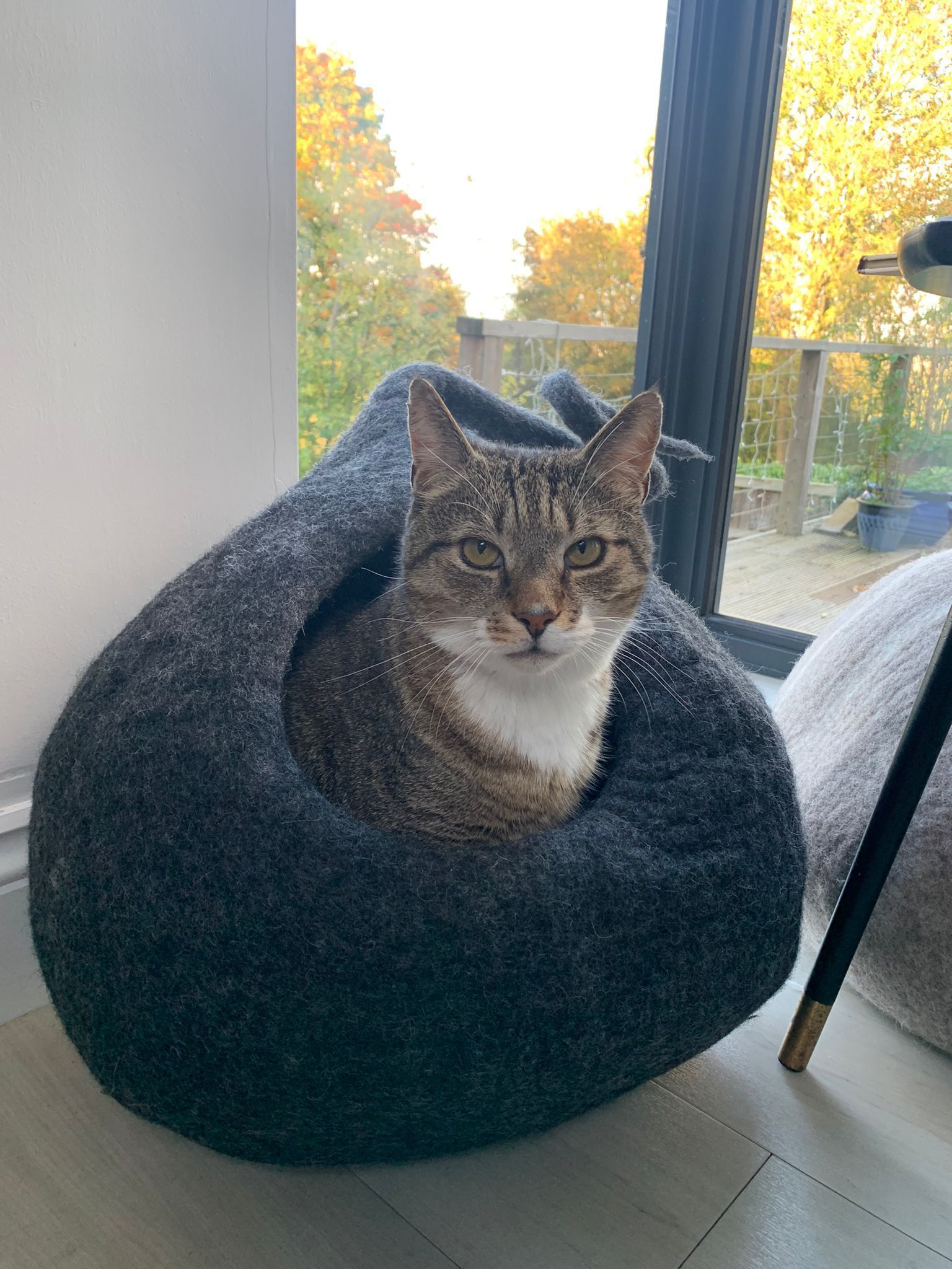 handcrafted cat cave bed