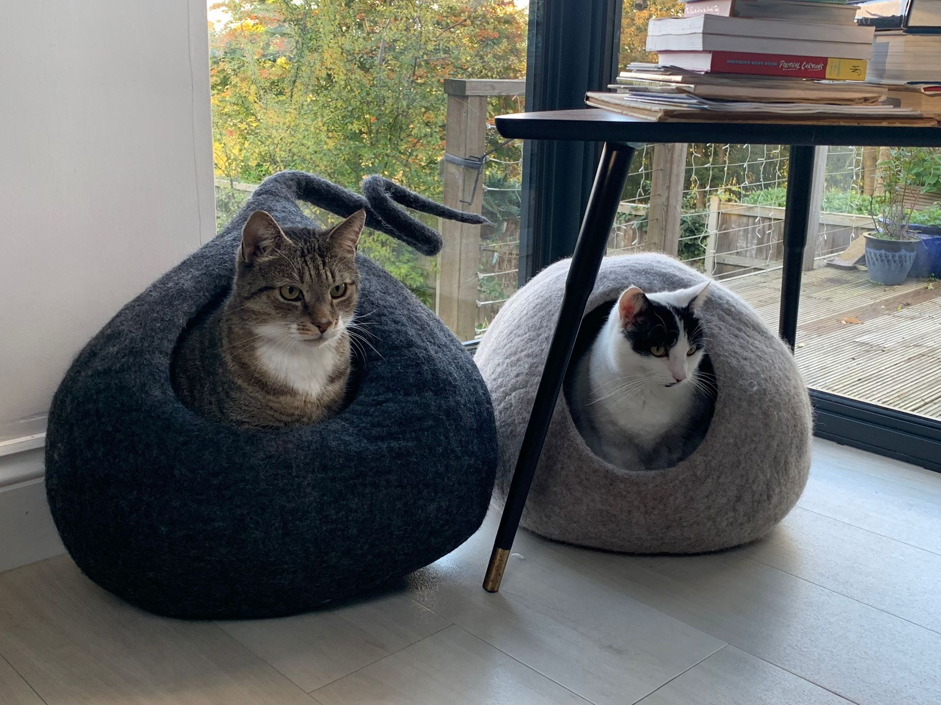 luxury wool cat cave