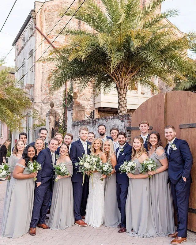 Bridesmaids and groomsmen