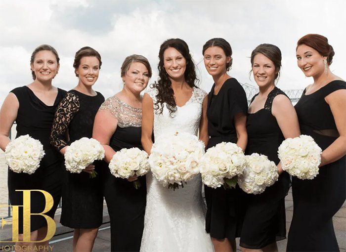 Courtney and her bridesmaids