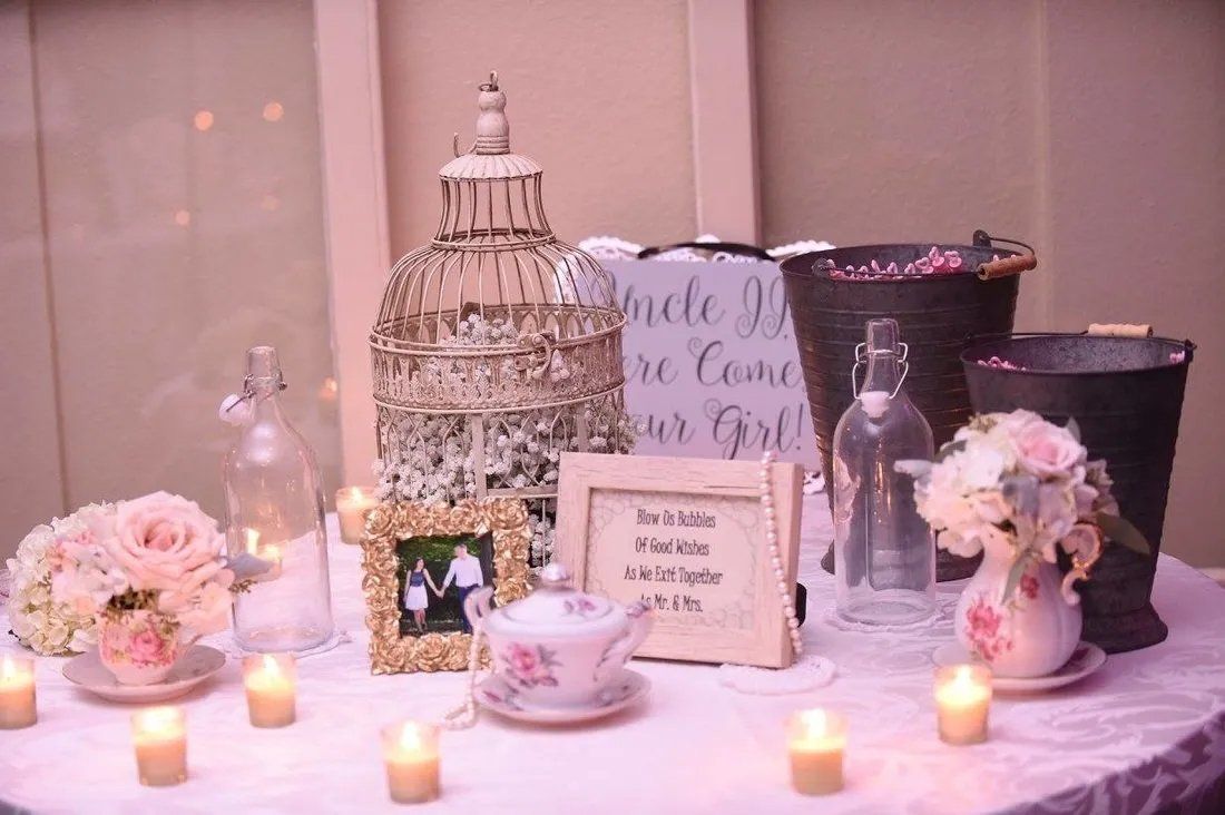Jamie and jason wedding table theme