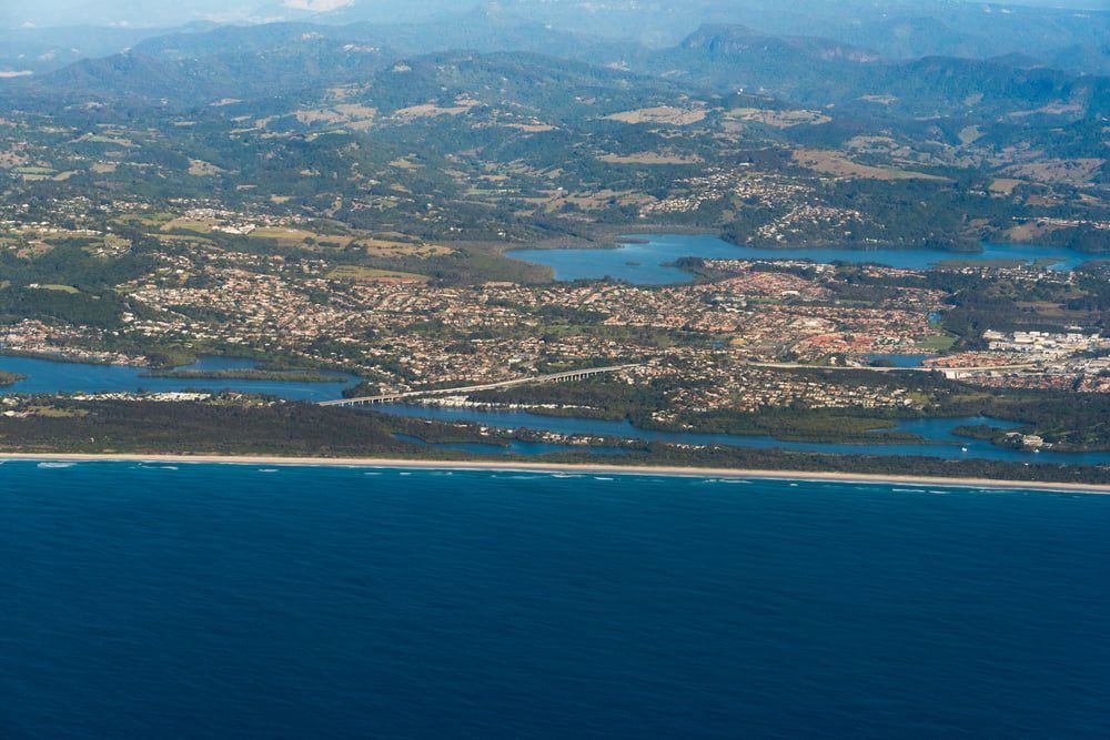 Aerial view of south Tweed Heads NSW