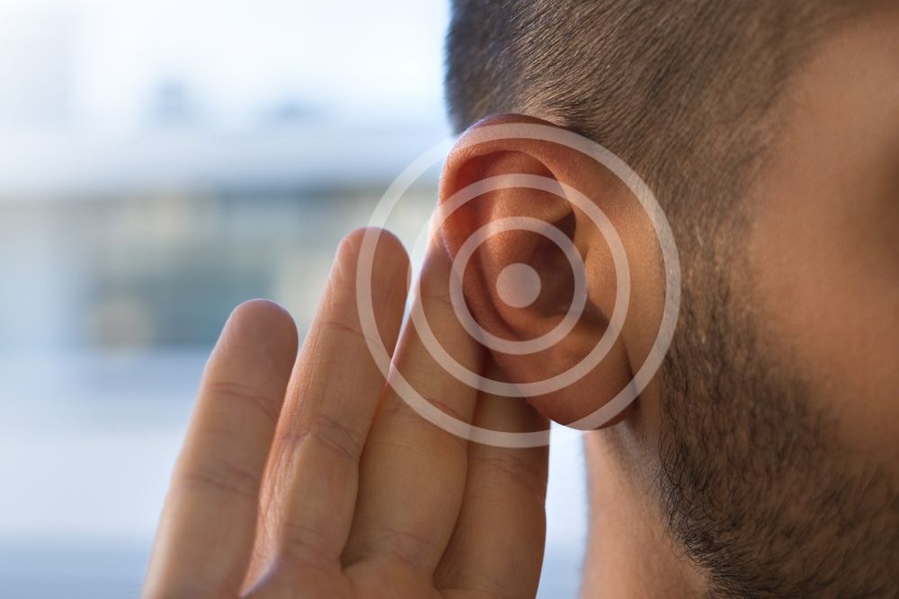A close up of a man 's ear — Tinnitus Treatment on the Gold Coast QLD