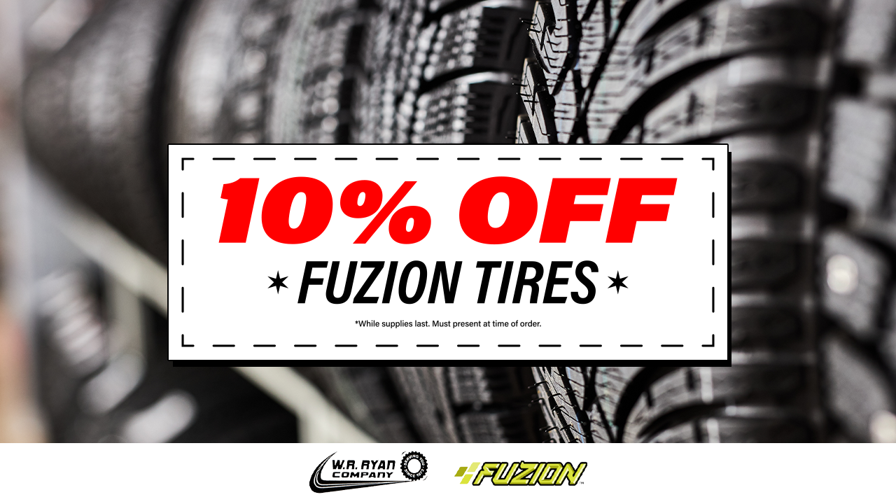Fuzion tire deal offered by W.R. Ryan