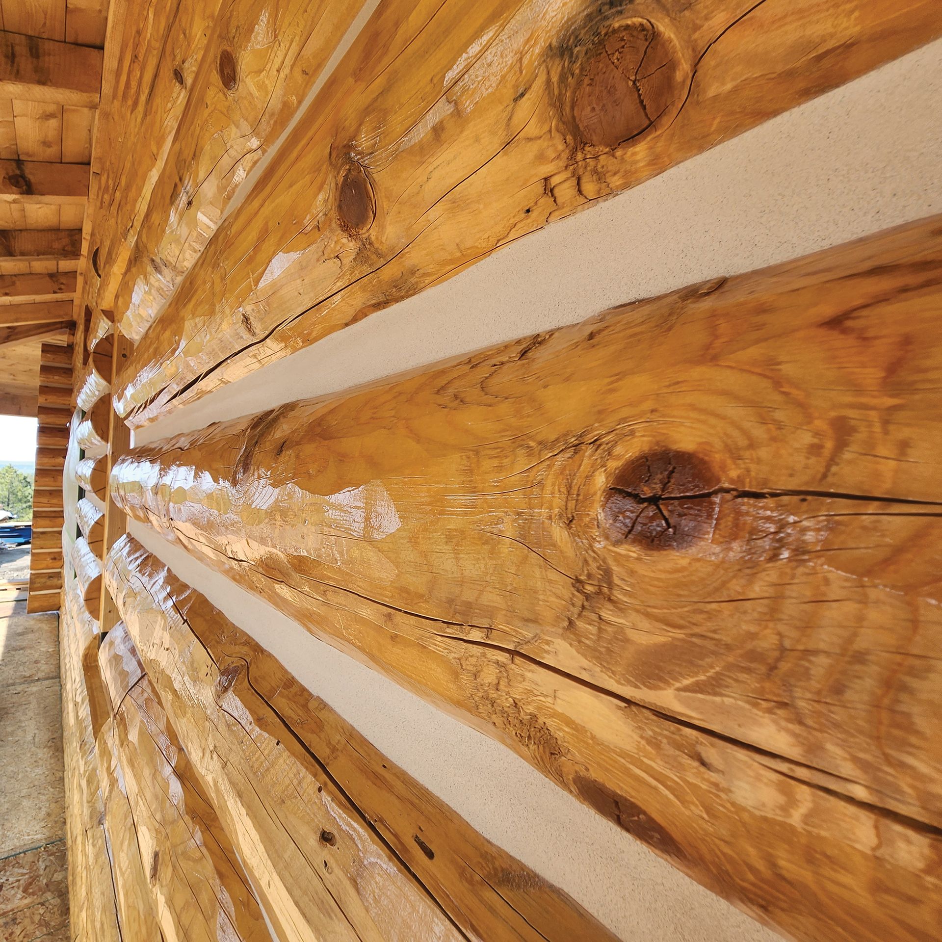 Log Home Chinking in Massachusetts