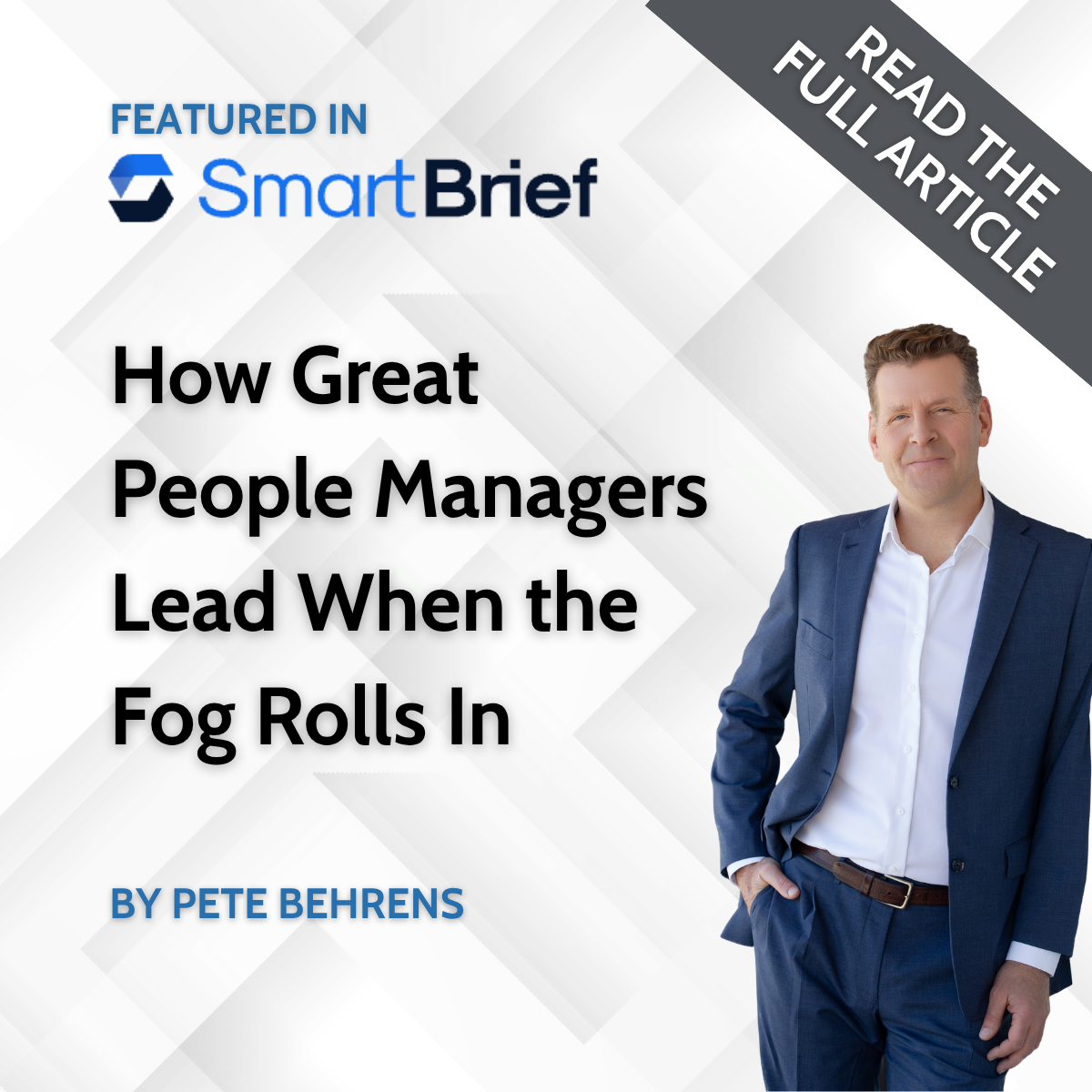 Article graphic featuring Pete Behrens, titled 