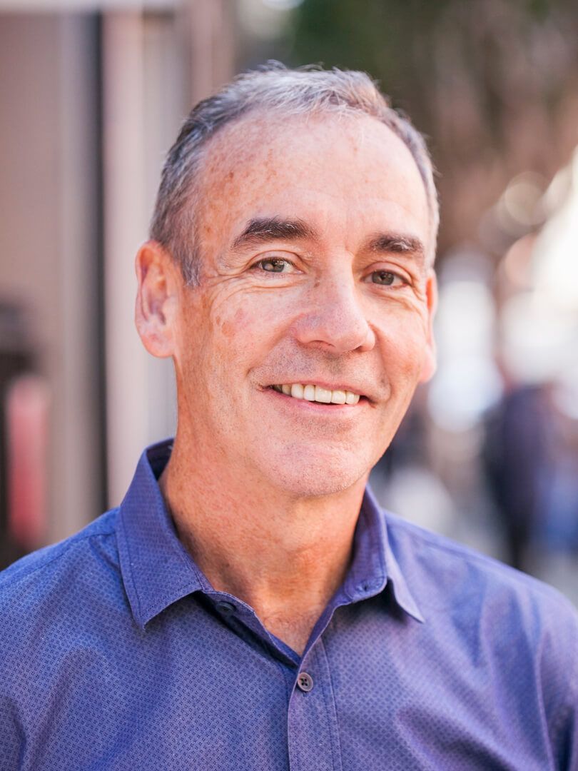 Professional head shot taken for a business in San Francisco.